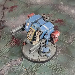 Описание картинки Ultramarines Castra Ferrum Mortis Dreadnought от Каджит по цене 4 998руб | Свободный Рынок Миниатюр - СРМ