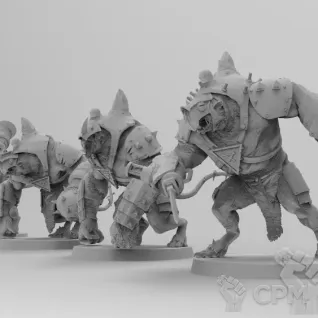 Описание картинки Armored Rat Ogres от Naggaroth Night по цене 1 000руб | Свободный Рынок Миниатюр - СРМ