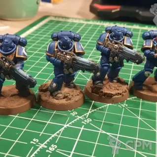 Описание картинки Hellblaster Squad - Ultramarines. от ZloiSamurai по цене 2 600руб | Свободный Рынок Миниатюр - СРМ