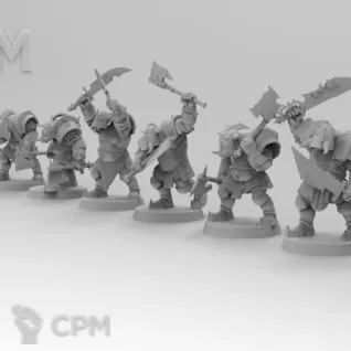 Описание картинки Black Orks (Dual Weapon) от Naggaroth Night по цене 500руб | Свободный Рынок Миниатюр - СРМ