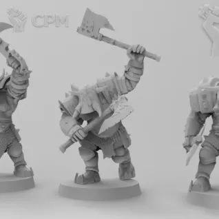 Описание картинки Black Orks (Dual Weapon) от Naggaroth Night по цене 500руб | Свободный Рынок Миниатюр - СРМ