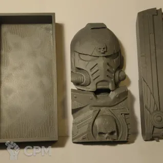 Описание картинки Book nook Ultramarines/Подставка для книг Вархаммер от 3d_Bear по цене 1 400руб | Свободный Рынок Миниатюр - СРМ