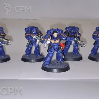 Описание картинки 5 Intercessor Squad от Verz по цене 2 700руб | Свободный Рынок Миниатюр - СРМ