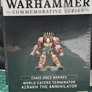 Описание картинки World Eaters Terminator Azrakh the Annihilator от Trazyn's Collection по цене 7 500руб | Свободный Рынок Миниатюр - СРМ