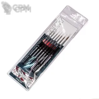 Описание картинки Кисти MiniWarPaint набор "Серия Regular" в пакете (7 кистей) от MiniaturesFAN по цене 4 467руб | Свободный Рынок Миниатюр - СРМ