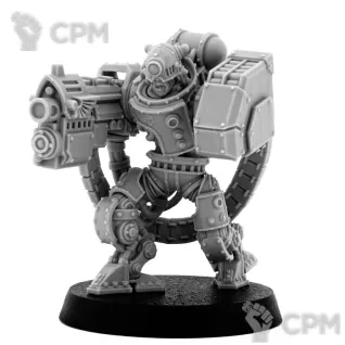 Описание картинки MECHANIC ADEPT BATTLE SERVITOR WITH HEAVY BOLTGUN (HM) от TPC по цене 570руб | Свободный Рынок Миниатюр - СРМ