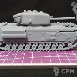 Описание картинки Британский пехотный танк Churchill II / масштаб 1:56 / 28мм от DModels по цене 1 080руб | Свободный Рынок Миниатюр - СРМ
