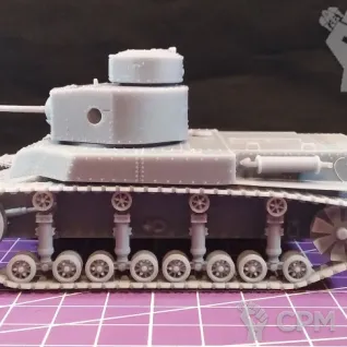 Описание картинки Советский средний танк Т-24 / масштаб 1:56/ 28 мм от DModels по цене 1 400руб | Свободный Рынок Миниатюр - СРМ