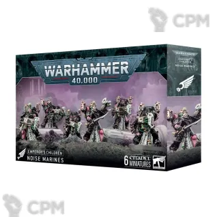 Описание картинки Набор миниатюр Warhammer 40000 EMPEROR'S CHILDREN: NOISE MARINES от Дауран по цене 6 200руб | Свободный Рынок Миниатюр - СРМ