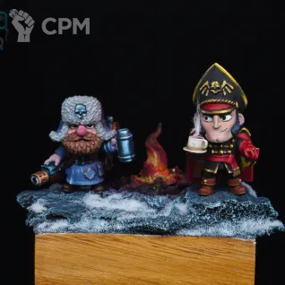 Описание картинки Коммисар Каин и Юрген от NERD_Octopus по цене 3 000руб | Свободный Рынок Миниатюр - СРМ