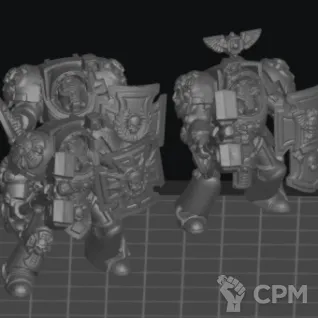 Описание картинки Black templars Terminator Assault squad от WAAAAAAGHshop по цене 500руб | Свободный Рынок Миниатюр - СРМ