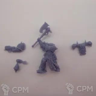 Описание картинки Aspiring Champion Plasma Pistol Chainaxe от White Rhino по цене 399руб | Свободный Рынок Миниатюр - СРМ