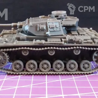 Описание картинки Немецкий танк Panzer lll G / масштаб 1:56/ 28мм от DModels по цене 1 900руб | Свободный Рынок Миниатюр - СРМ
