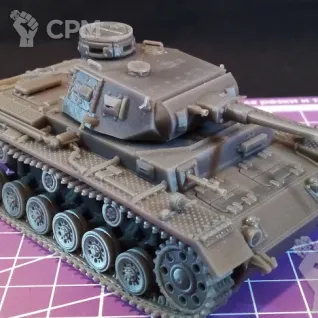 Описание картинки Немецкий танк Panzer lll G / масштаб 1:56/ 28мм от DModels по цене 1 900руб | Свободный Рынок Миниатюр - СРМ