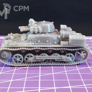 Описание картинки Немецкий легкий танк Panzer l b версия DAK / масштаб 1:56/ 28мм от DModels по цене 855руб | Свободный Рынок Миниатюр - СРМ