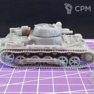 Описание картинки Немецкий легкий танк Panzer l b версия DAK / масштаб 1:56/ 28мм от DModels по цене 855руб | Свободный Рынок Миниатюр - СРМ