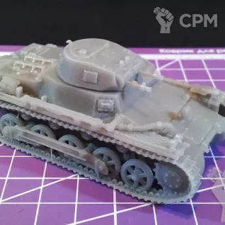 Описание картинки Немецкий легкий танк Panzer l b версия DAK / масштаб 1:56/ 28мм от DModels по цене 855руб | Свободный Рынок Миниатюр - СРМ