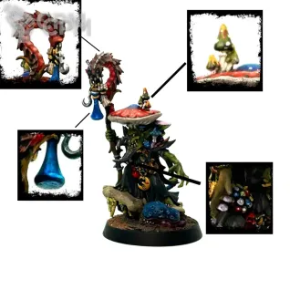 Описание картинки fungoid cave shaman snazzgar stinkmullett от KhornyBabe  по цене 5 000руб | Свободный Рынок Миниатюр - СРМ