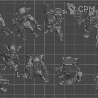 Описание картинки Базовый отряд Gretchin (скан) от WAAAAAAGHshop по цене 700руб | Свободный Рынок Миниатюр - СРМ