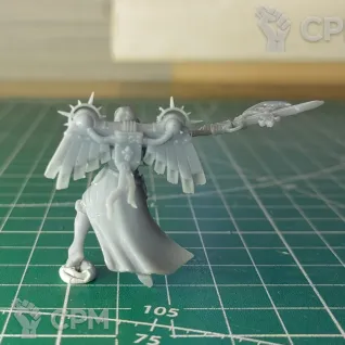 Описание картинки Canoness with jump pack (Blessed halberd) от SaJRa по цене 300руб | Свободный Рынок Миниатюр - СРМ