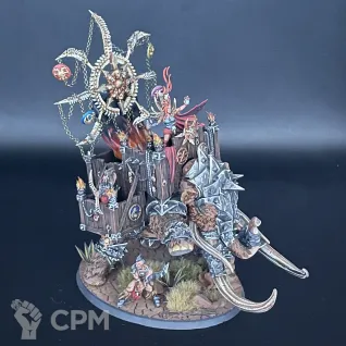 Описание картинки Chaos War Mammoth Warshrine Darkoath от Nalivainen по цене 12 000руб | Свободный Рынок Миниатюр - СРМ