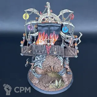 Описание картинки Chaos War Mammoth Warshrine Darkoath от Nalivainen по цене 12 000руб | Свободный Рынок Миниатюр - СРМ