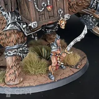 Описание картинки Chaos War Mammoth Warshrine Darkoath от Nalivainen по цене 12 000руб | Свободный Рынок Миниатюр - СРМ
