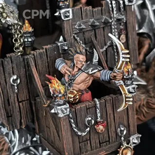 Описание картинки Chaos War Mammoth Warshrine Darkoath от Nalivainen по цене 12 000руб | Свободный Рынок Миниатюр - СРМ