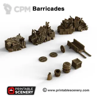 Описание картинки Баррикады от 3D Wargaming по цене 675руб | Свободный Рынок Миниатюр - СРМ