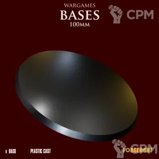Описание картинки Wargame Bases 100mm | Пластиковая подставка от ForgeNight по цене 115руб | Свободный Рынок Миниатюр - СРМ