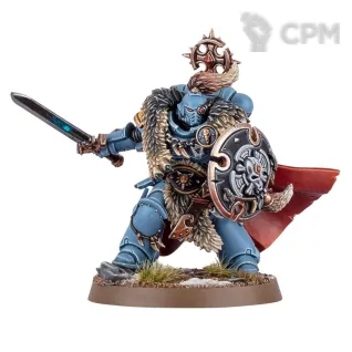 Описание картинки Набор миниатюр Warhammer 40000 SPACE WOLVES: WOLF GUARD BATTLE LEADER от Дауран по цене 3 300руб | Свободный Рынок Миниатюр - СРМ