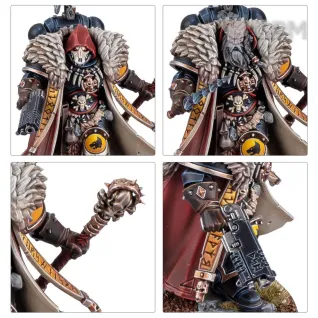 Описание картинки Набор миниатюр Warhammer 40000 SPACE WOLVES: WOLF PRIEST от Дауран по цене 3 400руб | Свободный Рынок Миниатюр - СРМ