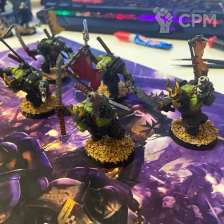Описание картинки Ork Boyz (5шт) от Drygplova по цене 1 250руб | Свободный Рынок Миниатюр - СРМ
