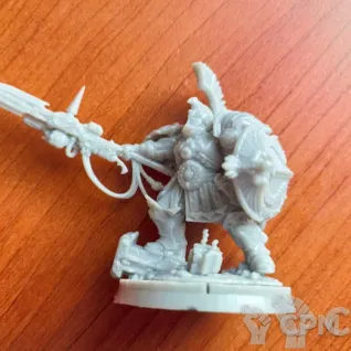 Описание картинки Shield-Captain (Pyrithite Spear &amp; Praesidium shield) от Beleshek по цене 450руб | Свободный Рынок Миниатюр - СРМ