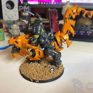 Описание картинки Mozrog Skragbad / Beastboss on Squigosaur от Drygplova по цене 1 200руб | Свободный Рынок Миниатюр - СРМ