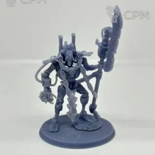 Описание картинки Некрон Оверлорд Warhammer 40000 от 3D печать у Мишани по цене 250руб | Свободный Рынок Миниатюр - СРМ