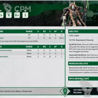 Описание картинки Некрон Оверлорд Warhammer 40000 от 3D печать у Мишани по цене 250руб | Свободный Рынок Миниатюр - СРМ