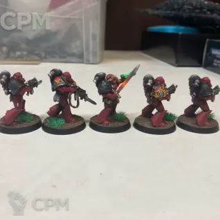 Описание картинки Word Bearers Mk6 Tactical Squad от RavenwingSquad по цене 7 600руб | Свободный Рынок Миниатюр - СРМ