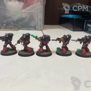Описание картинки Word Bearers Mk6 Tactical Squad от RavenwingSquad по цене 7 600руб | Свободный Рынок Миниатюр - СРМ