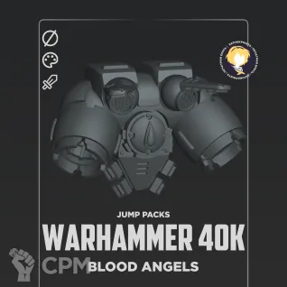 Описание картинки Blood Angels Jump Pack от HoujouSatoko по цене 45руб | Свободный Рынок Миниатюр - СРМ