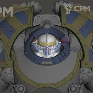 Описание картинки Iron Warriors Saturnine Terminator upgrade kit от Хижина Мопса по цене 300руб | Свободный Рынок Миниатюр - СРМ