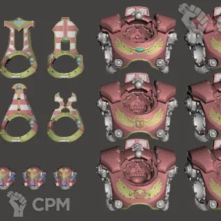 Описание картинки Thousand Sons Saturnine Terminator upgrade kit от Хижина Мопса по цене 800руб | Свободный Рынок Миниатюр - СРМ