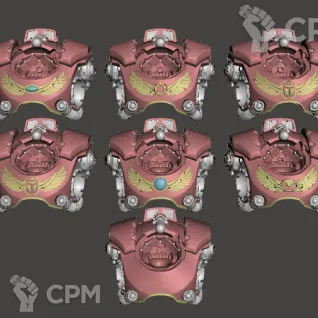 Описание картинки Thousand Sons Saturnine Terminator upgrade kit от Хижина Мопса по цене 800руб | Свободный Рынок Миниатюр - СРМ