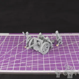 Описание картинки Французская 75-мм полевая пушка обр.1897 г. (мод. 1938 г.) с расчетом / масштаб 1:56 / 28м от DModels по цене 720руб | Свободный Рынок Миниатюр - СРМ