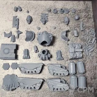 Описание картинки Khorne Lord of Skulls от 3Д-Печка по цене 5 000руб | Свободный Рынок Миниатюр - СРМ