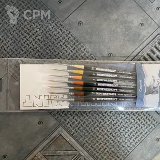 Описание картинки MiniWarPaint набор кистей серия liner (x7) от Slobarev  по цене 3 300руб | Свободный Рынок Миниатюр - СРМ