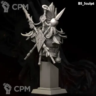 Описание картинки Master of the Shadows (Bust) от Naggaroth Night по цене 2 000руб | Свободный Рынок Миниатюр - СРМ
