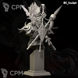Описание картинки Master of the Shadows (Bust) от Naggaroth Night по цене 2 000руб | Свободный Рынок Миниатюр - СРМ