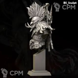 Описание картинки Master of the Shadows (Bust) от Naggaroth Night по цене 2 000руб | Свободный Рынок Миниатюр - СРМ