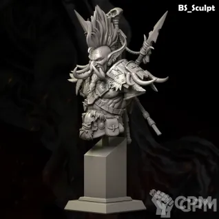 Описание картинки Master of the Shadows (Bust) от Naggaroth Night по цене 2 000руб | Свободный Рынок Миниатюр - СРМ